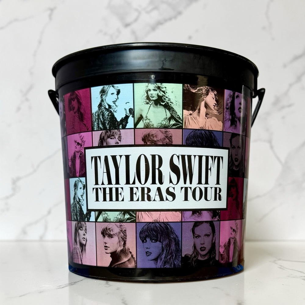 Taylor Swift The Eras Tour Movie Popcorn Bucket Black Plastic AMC Exclusive